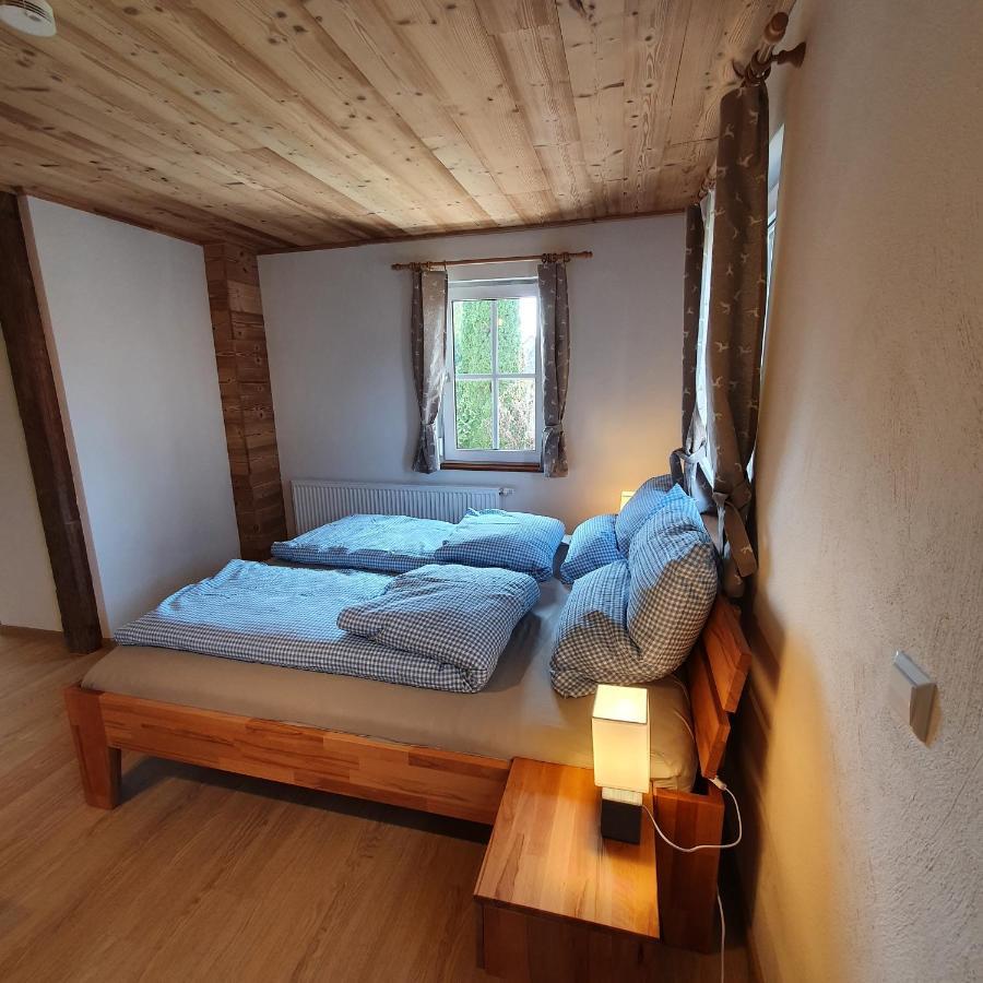 Alte Backstube - Ferienwohnung Huettenstube Und Ferienzimmer Auszeit Erkenbrechtsweiler ภายนอก รูปภาพ