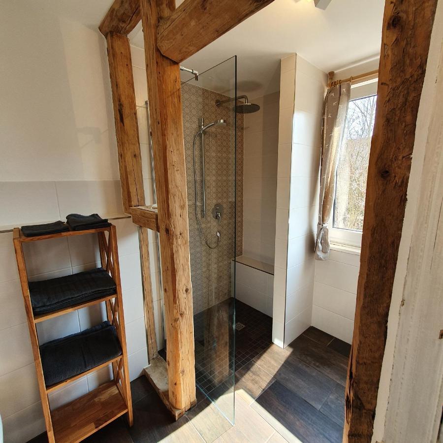 Alte Backstube - Ferienwohnung Huettenstube Und Ferienzimmer Auszeit Erkenbrechtsweiler ภายนอก รูปภาพ